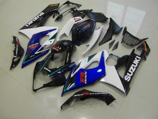 Azul Branco Kit Carenagem Moto Suzuki GSXR 1000 K5 05-06