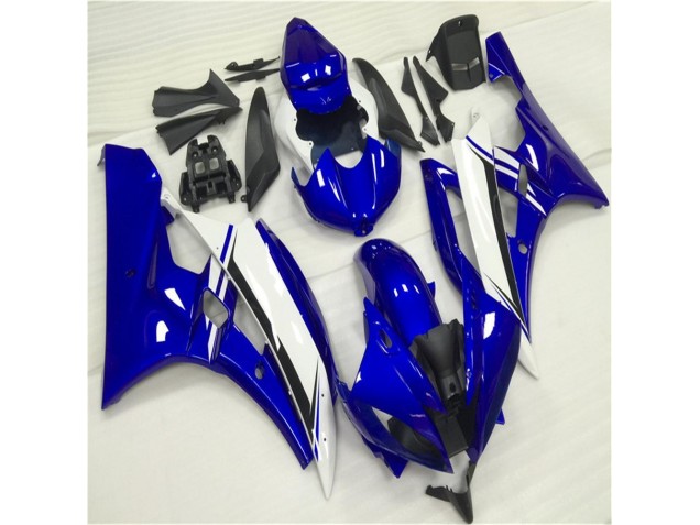 Azul Branco Kit Carenagem Moto Yamaha R6 06-07 Azul Branco Kit Carenagem Moto Yamaha R6 06-07