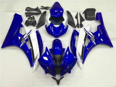 Azul Branco Kit Carenagem Moto Yamaha R6 06-07