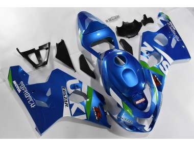Azul Branco Kit Completo Carenagem Moto Suzuki GSXR 600 / 750 K4 04-05
