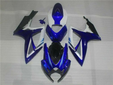 Azul Branco Kit Completo Carenagem Moto Suzuki GSXR 600 / 750 K6 06-07