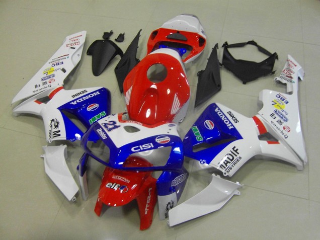 Azul Branco Madif Carenagem Moto Honda CBR 600RR 05-06 Azul Branco Madif Carenagem Moto Honda CBR 600RR 05-06