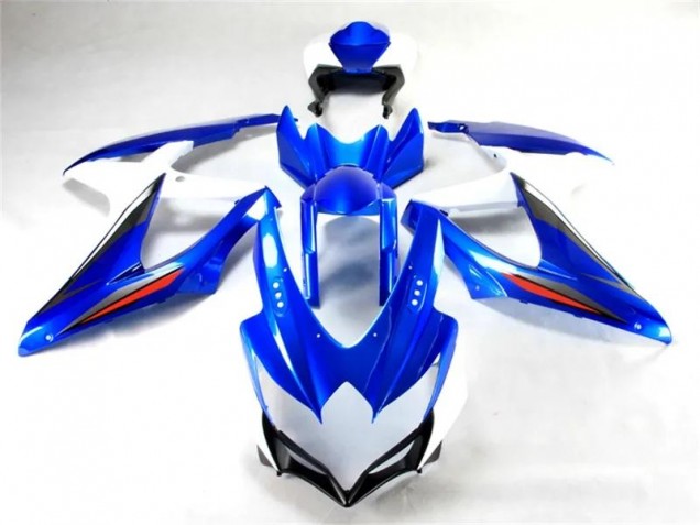 Azul Branco Moto Plástico Suzuki GSXR 600 / 750 K11 11-21 Azul Branco Moto Plástico Suzuki GSXR 600 / 750 K11 11-21
