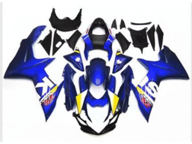 Azul Branco Moto Plástico Suzuki GSXR 600 / 750 K11 11-21 Azul Branco Moto Plástico Suzuki GSXR 600 / 750 K11 11-21