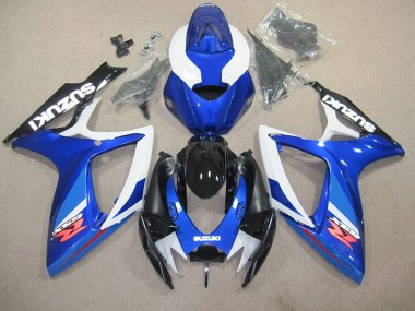 Azul Branco Moto Plástico Suzuki GSXR 600 K6 06-07