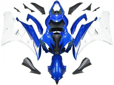 Azul Branco Moto Plástico Yamaha R6 06-07