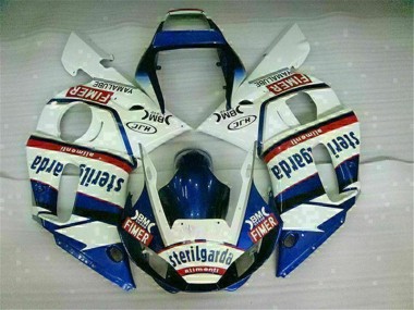 Azul Branco Moto Plástico Yamaha R6 98-02