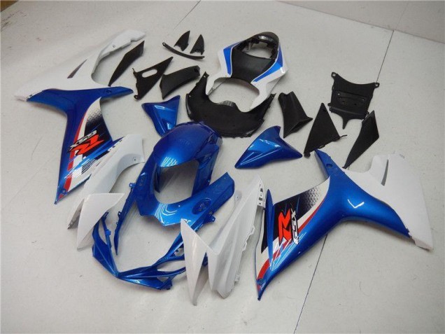 Azul Branco Moto Plásticos Suzuki GSXR 600 / 750 K11 11-21 Azul Branco Moto Plásticos Suzuki GSXR 600 / 750 K11 11-21