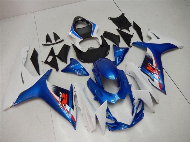 Azul Branco Moto Plásticos Suzuki GSXR 600 / 750 K11 11-21 Azul Branco Moto Plásticos Suzuki GSXR 600 / 750 K11 11-21