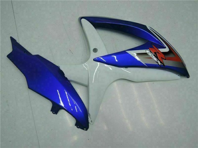 Azul Branco Moto Plásticos Suzuki GSXR 600 / 750 K8 08-10 Azul Branco Moto Plásticos Suzuki GSXR 600 / 750 K8 08-10