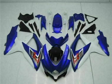 Azul Branco Moto Plásticos Suzuki GSXR 600 / 750 K8 08-10