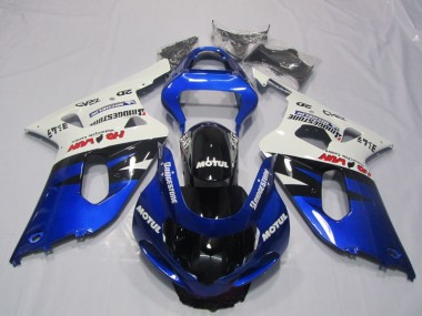 Azul Branco Motul Carenagem Moto & Plástico Moto Suzuki GSXR 600 K1 K2 K3 01-03