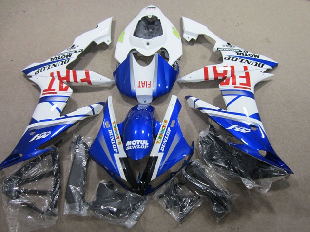Azul Branco Motul Fiat Abs Kit Completos Carenagem Moto Yamaha R1 04-06 Azul Branco Motul Fiat Abs Kit Completos Carenagem Moto Yamaha R1 04-06