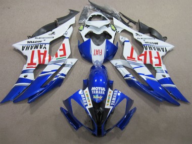 Azul Branco Motul Vermelho Fiat Carenagem Moto Yamaha R6 08-16