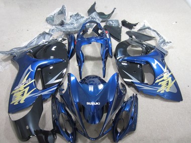 Azul Branco Ouro Decalque Carenagem Moto Suzuki GSXR 1300 Hayabusa 08-19