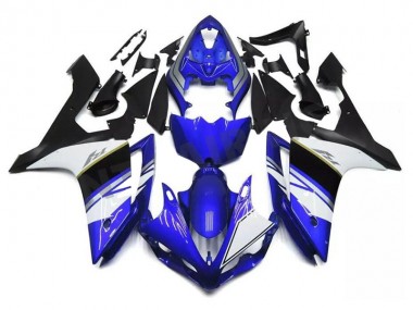Azul Branco Preto Abs Carenagem Moto Yamaha R6 08-16