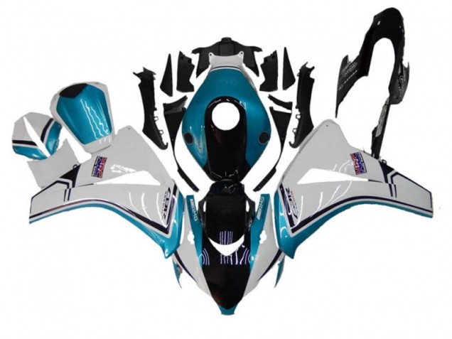 Azul Branco Preto Carenagem Moto Honda CBR 1000RR 08-11