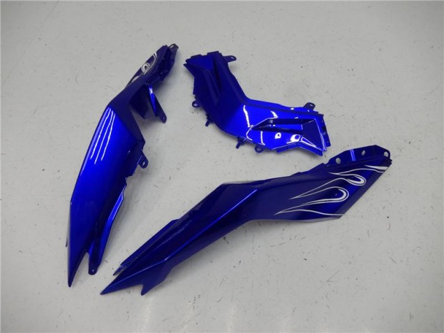 Azul Branco Preto Carenagem Moto Kawasaki EX300 13-16 Azul Branco Preto Carenagem Moto Kawasaki EX300 13-16