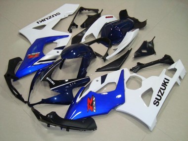 Azul Branco Preto Carenagem Moto Suzuki GSXR 1000 K5 05-06