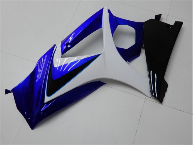 Azul Branco Preto Carenagem Moto Suzuki GSXR 1000 K7 07-08 Azul Branco Preto Carenagem Moto Suzuki GSXR 1000 K7 07-08