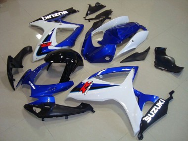 Azul Branco Preto Carenagem Moto Suzuki GSXR 750 K6 06-07