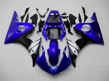 Azul Branco Preto Carenagem Moto Yamaha R6 03-05