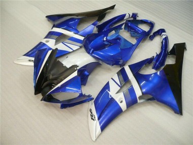 Azul Branco Preto Kit Carenagem Moto Yamaha R6 08-16
