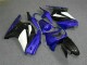Azul Branco Preto Ninja Abs Moto Plástico Kawasaki EX250 08-12 Azul Branco Preto Ninja Abs Moto Plástico Kawasaki EX250 08-12