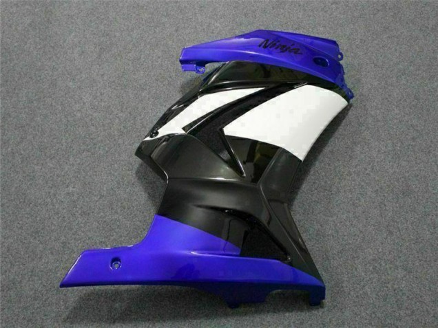 Azul Branco Preto Ninja Abs Moto Plástico Kawasaki EX250 08-12 Azul Branco Preto Ninja Abs Moto Plástico Kawasaki EX250 08-12