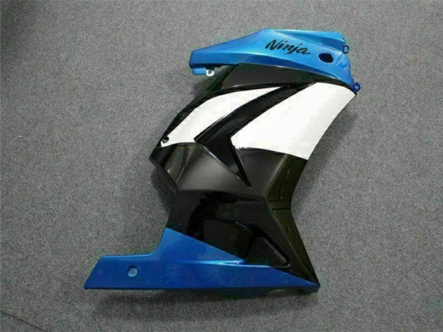 Azul Branco Preto Ninja Abs Moto Plásticos Kawasaki EX250 08-12 Azul Branco Preto Ninja Abs Moto Plásticos Kawasaki EX250 08-12