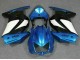 Azul Branco Preto Ninja Abs Moto Plásticos Kawasaki EX250 08-12 Azul Branco Preto Ninja Abs Moto Plásticos Kawasaki EX250 08-12