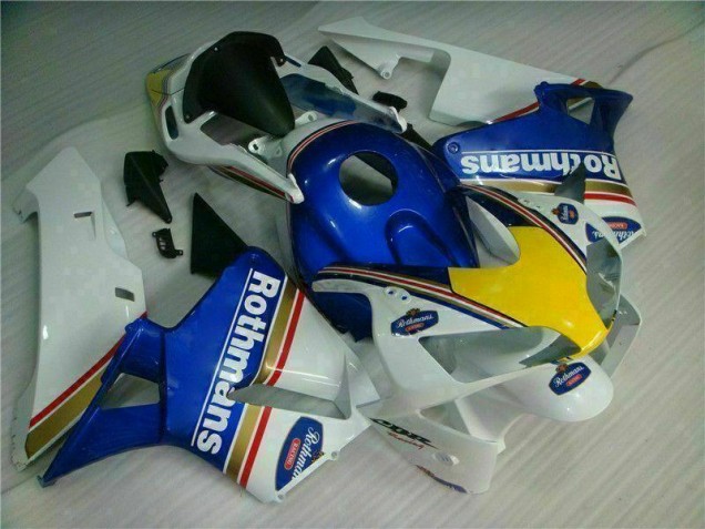 Azul Branco Rothmans Carenagem Moto Honda CBR 600RR 03-04 Azul Branco Rothmans Carenagem Moto Honda CBR 600RR 03-04