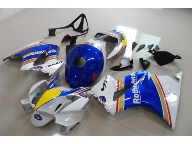 Azul Branco Rothmans Carenagem Moto Honda VFR 800 02-13 Azul Branco Rothmans Carenagem Moto Honda VFR 800 02-13
