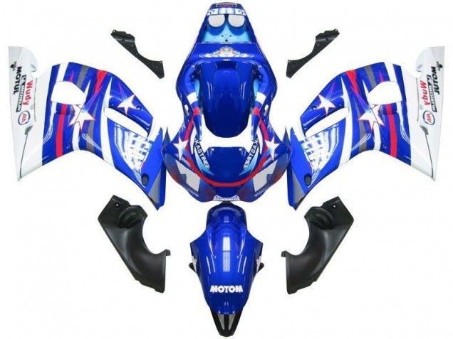 Azul Branco Star Fiat Carenagem Moto Yamaha R6 98-02 Azul Branco Star Fiat Carenagem Moto Yamaha R6 98-02