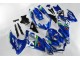 Azul Branco Verde Carenagem Moto Suzuki GSXR 600 / 750 K8 08-10 Azul Branco Verde Carenagem Moto Suzuki GSXR 600 / 750 K8 08-10