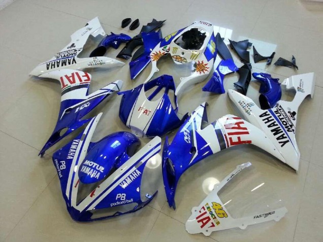 Azul Branco Vermelho Carenagem Moto Yamaha R1 04-06 Azul Branco Vermelho Carenagem Moto Yamaha R1 04-06