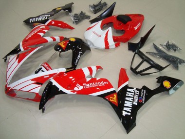 Azul Branco Vermelho Preto Carenagem Moto Yamaha R1 04-06