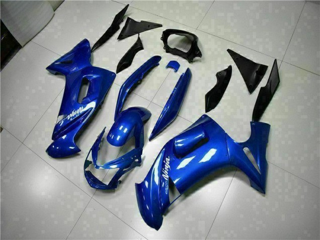 Azul Carenagem Moto Kawasaki EX650 06-08 Azul Carenagem Moto Kawasaki EX650 06-08