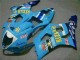 Azul Carenagem Moto Suzuki GSXR 1000 K3 03-04