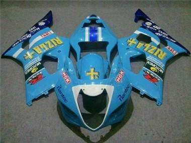 Azul Carenagem Moto Suzuki GSXR 1000 K3 03-04