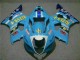 Azul Carenagem Moto Suzuki GSXR 1000 K3 03-04