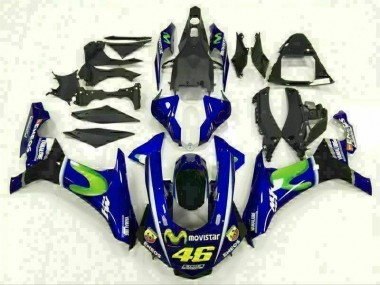 Azul Carenagem Moto Yamaha R1 15-19