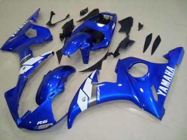 Azul Carenagem Moto Yamaha R6 03-05