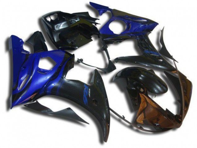 Azul Chama Carenagem Moto Yamaha R6 03-05 Azul Chama Carenagem Moto Yamaha R6 03-05