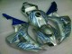Azul Chama Prata Carenagem Moto Honda CBR 1000RR 06-07