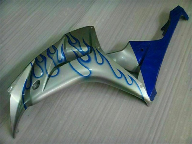 Azul Chama Prata Carenagem Moto Honda CBR 1000RR 06-07