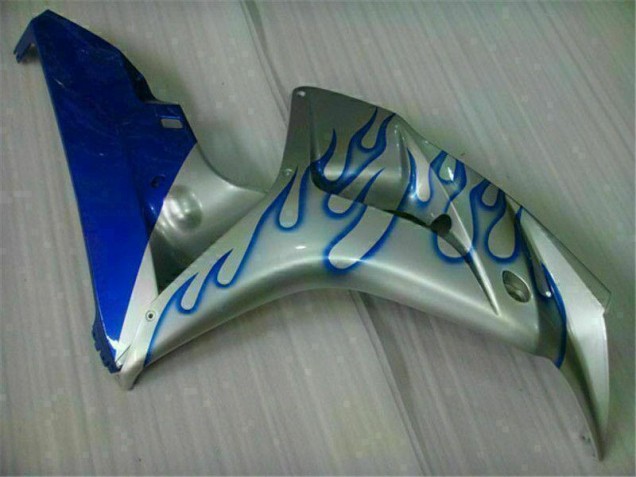 Azul Chama Prata Carenagem Moto Honda CBR 1000RR 06-07