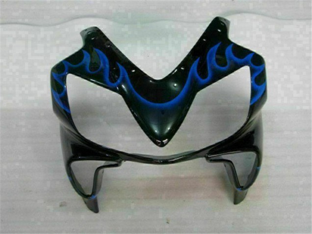 Azul Chamas Carenagem Moto Honda CBR 600 F4i 01-03 Azul Chamas Carenagem Moto Honda CBR 600 F4i 01-03