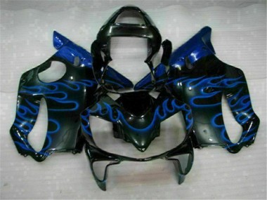 Azul Chamas Carenagem Moto Honda CBR 600 F4i 01-03