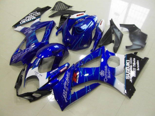 Azul Corona Carenagem Moto Suzuki GSXR 1000 K7 07-08